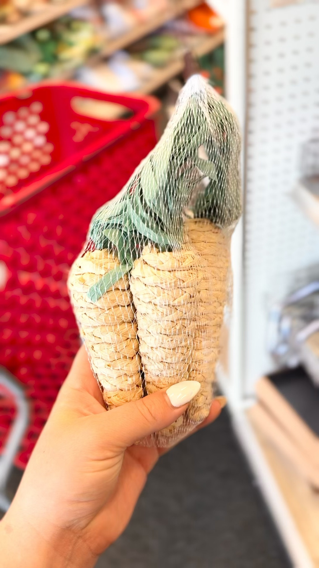 Pack of 3 wicker carrots in soft colors
•	 for tabletop placement
•	6.7" pieces in a lightweight design
•	Perfect for placing around Easter eggs and festive decor

#LTKfindsunder50 #LTKSeasonal #LTKhome