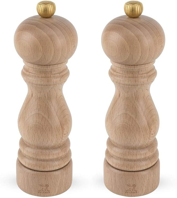 Peugeot Paris U'Select 7 Inch Salt and Pepper Mill Set, Natural | Amazon (US)