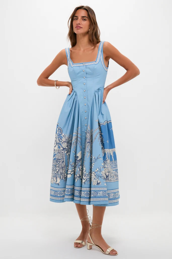 Blue Villa Romantica Midi Dress | Tuckernuck (US)