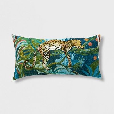 Leopard Oversized Outdoor Lumbar Pillow - Opalhouse™ | Target