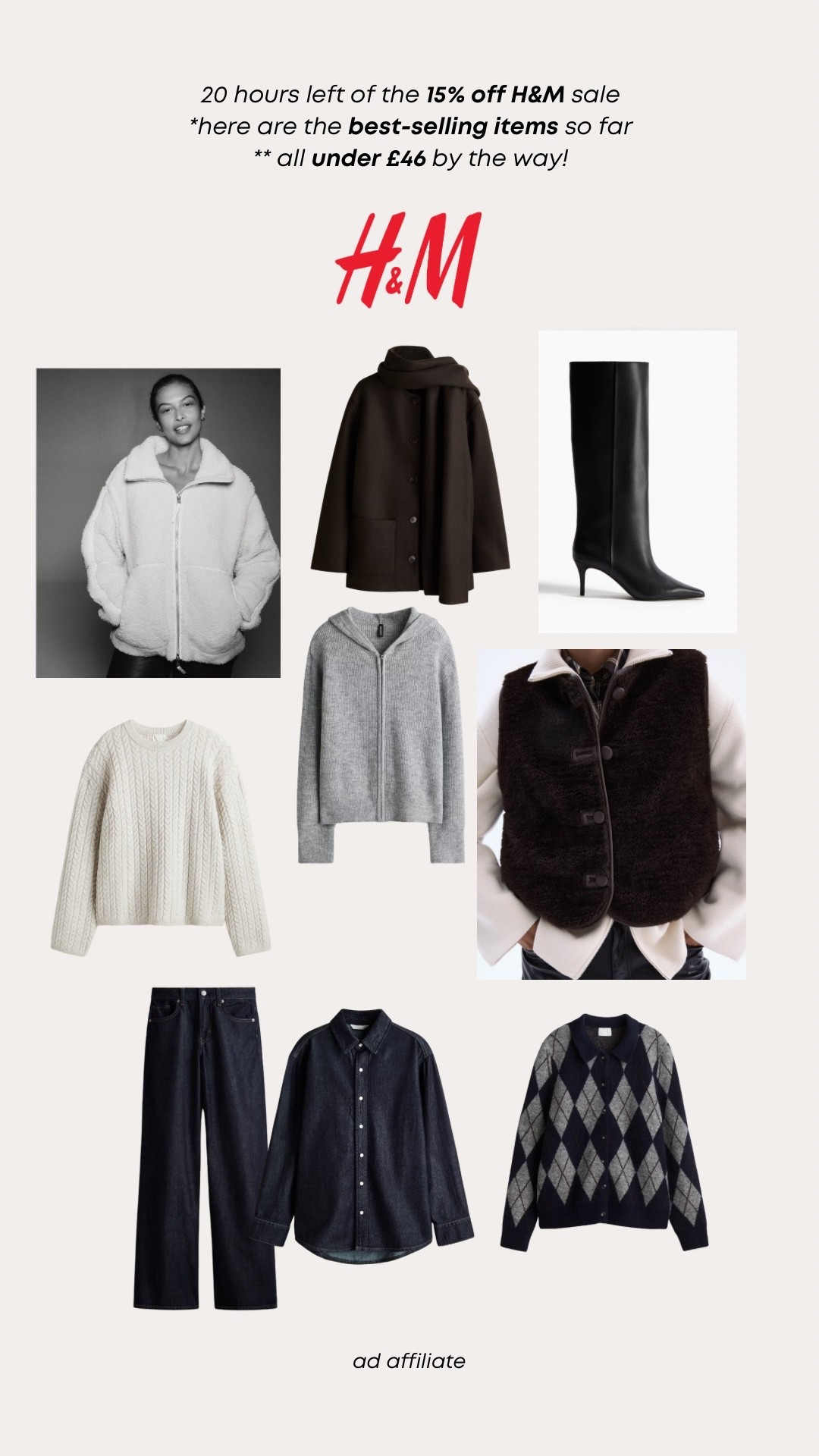 15% off H&M right now and here are their bestselling items! Must be logged in as a member 🌟 

#LTKwinter #LTKeurope #LTKautumn