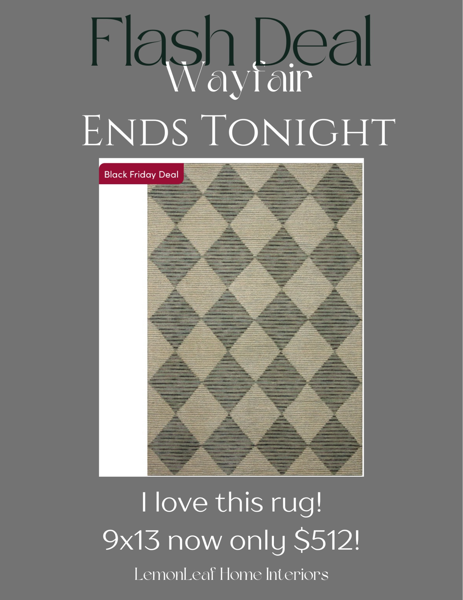 Black Friday deal on this popular loloi Chris loves Julia rug. Diamond patterned rug on sale at wayfair 



#LTKsalealert #LTKCyberWeek #LTKhome