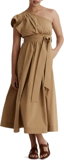 Ruffled One-Shoulder Midi Dress | Nordstrom