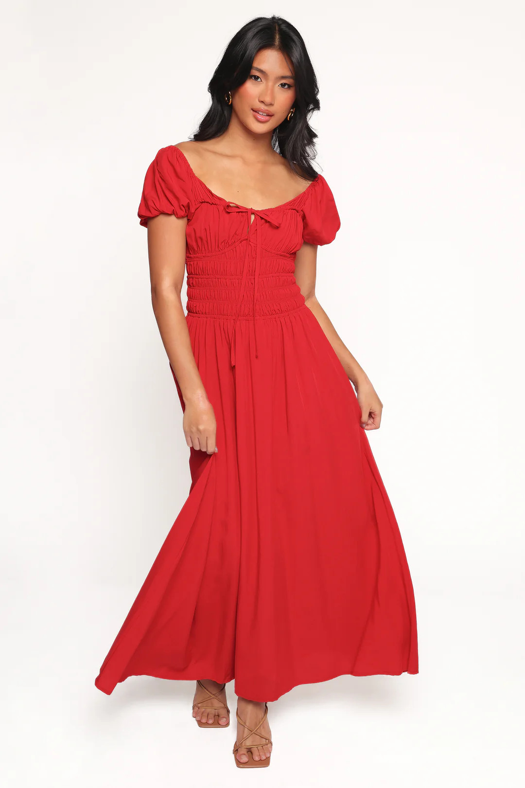 Theodora Maxi Dress - Red | Petal & Pup (US)