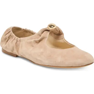 Dolce Vita Cornel Mary Jane Flat in Dark Brown Suede at Nordstrom, Size 10 | Nordstrom
