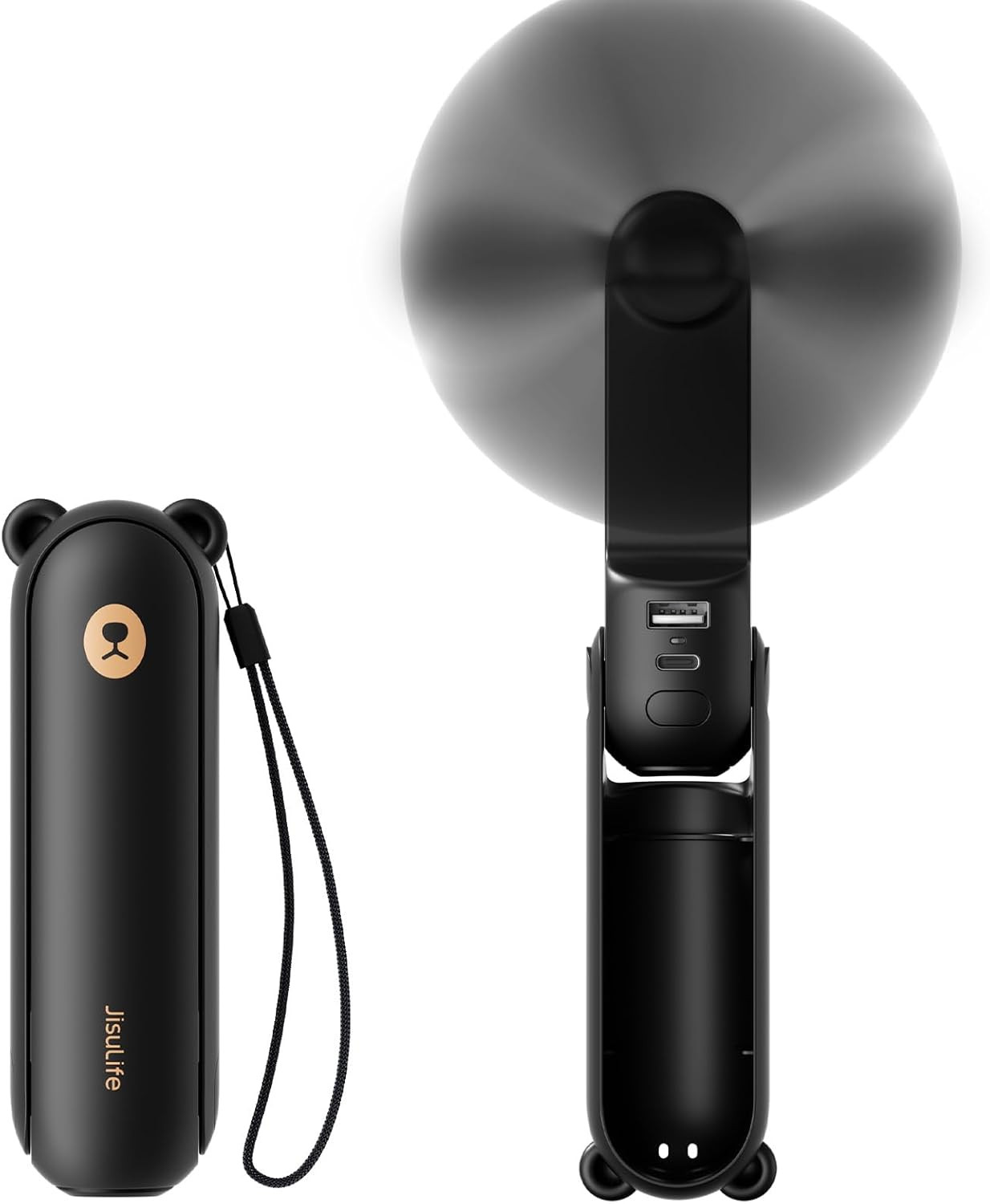 JISULIFE Handheld Mini Fan, 3 IN 1 USB Rechargeable Portable Fan [12-19 Working Hours] with Power... | Amazon (US)