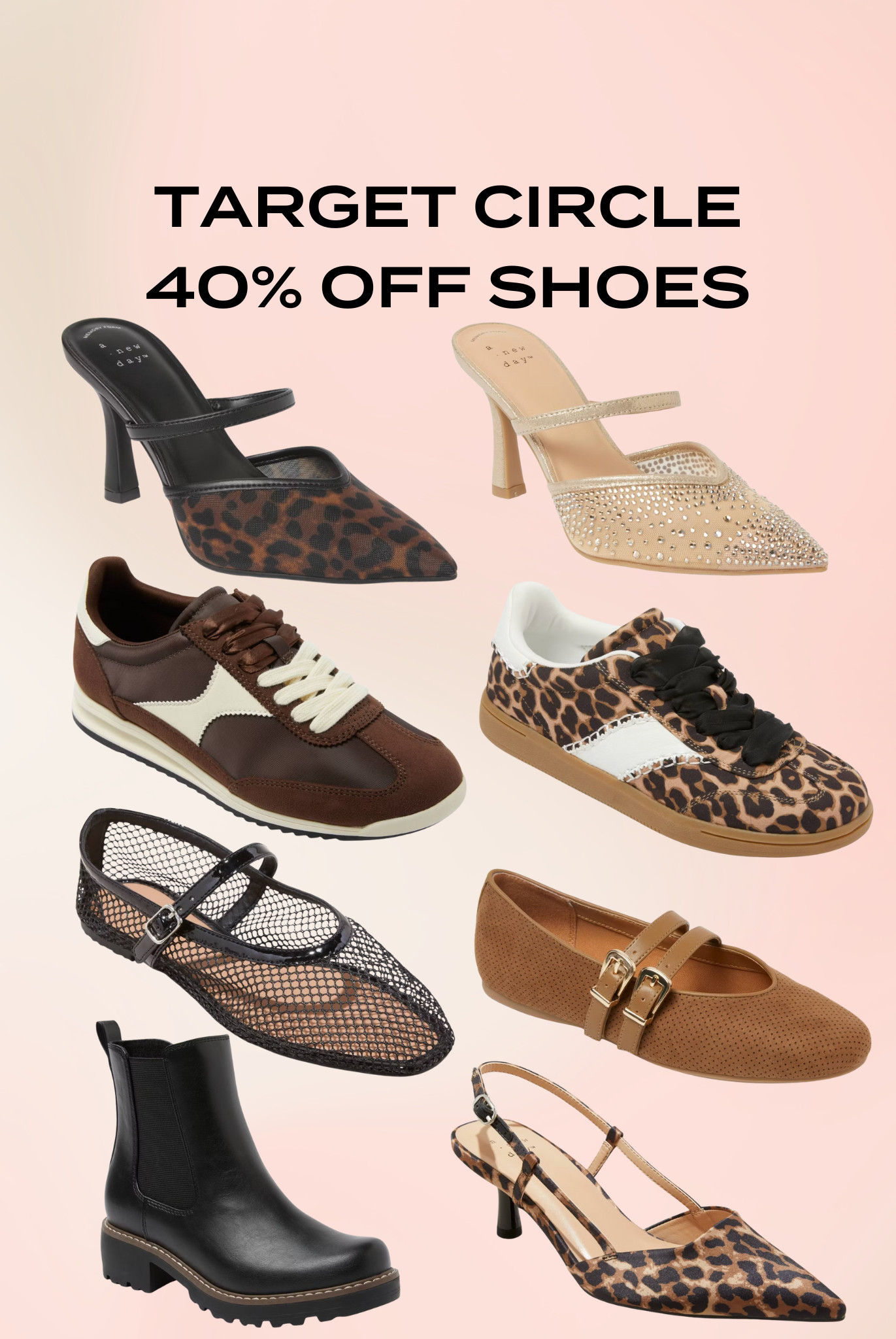 Target Circle 40% off shoes! 

 

#LTKHoliday #LTKSaleAlert
