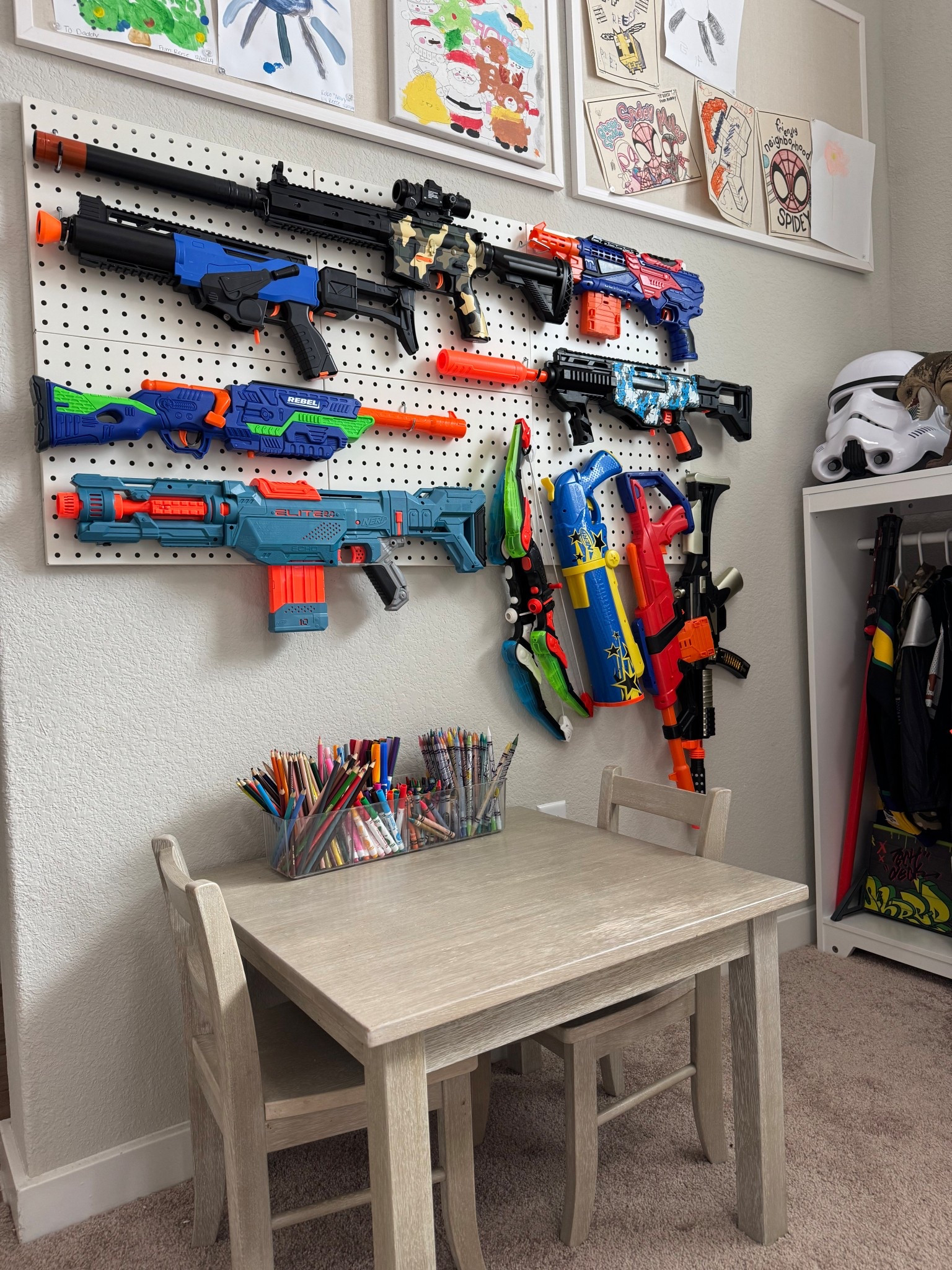 This is your sign to finally hang and organize your child’s nerf guns. 

Playroom storage, playroom organization, nerf gun storage, dart gun organizing, toy organization, practical toy storage

#LTKFindsUnder50 #LTKmomlife #LTKKids