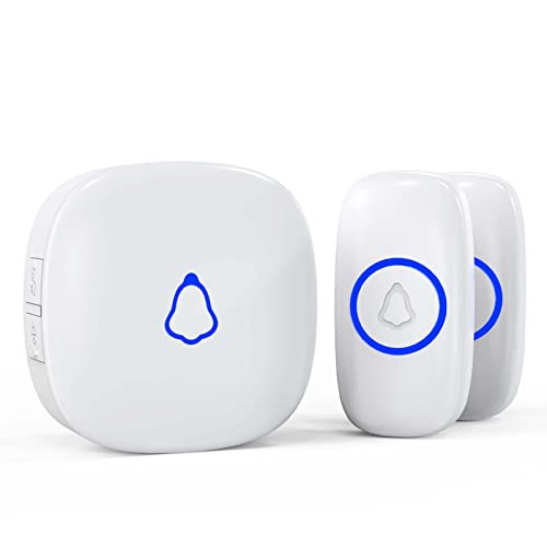 SECRUI Wireless Doorbell, Waterproof Door Bell Ringer Wireless 1000ft Range, 2 Remote Buttons Different Tones, 58 Chimes 5 Volume Levels LED Flash, Door Bells & Chimes for Home/Classroom/Office | Amazon (US)