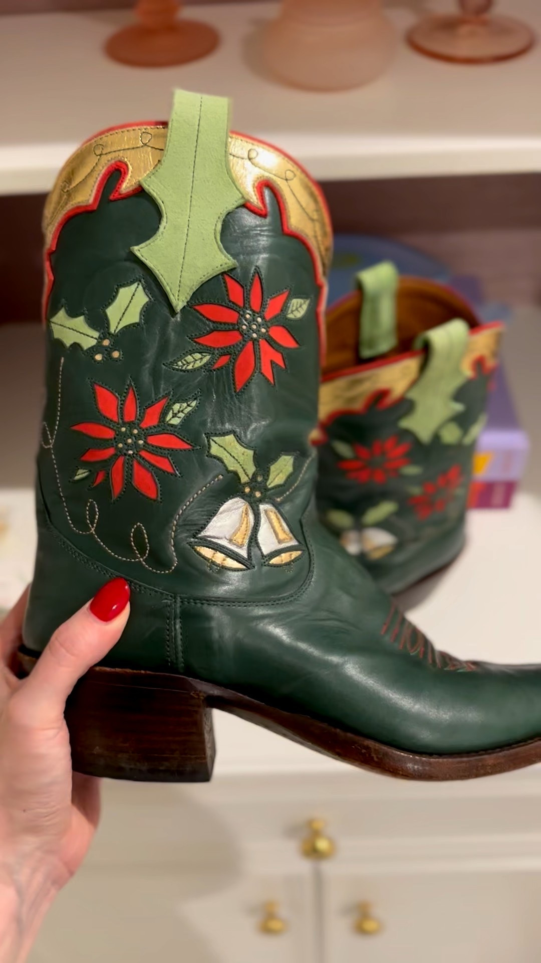 My Christmas Cowboy boots are 20% off at checkout! They are my favorite pair to wear during this season! 

#LTKCyberWeek #LTKHoliday #LTKSaleAlert