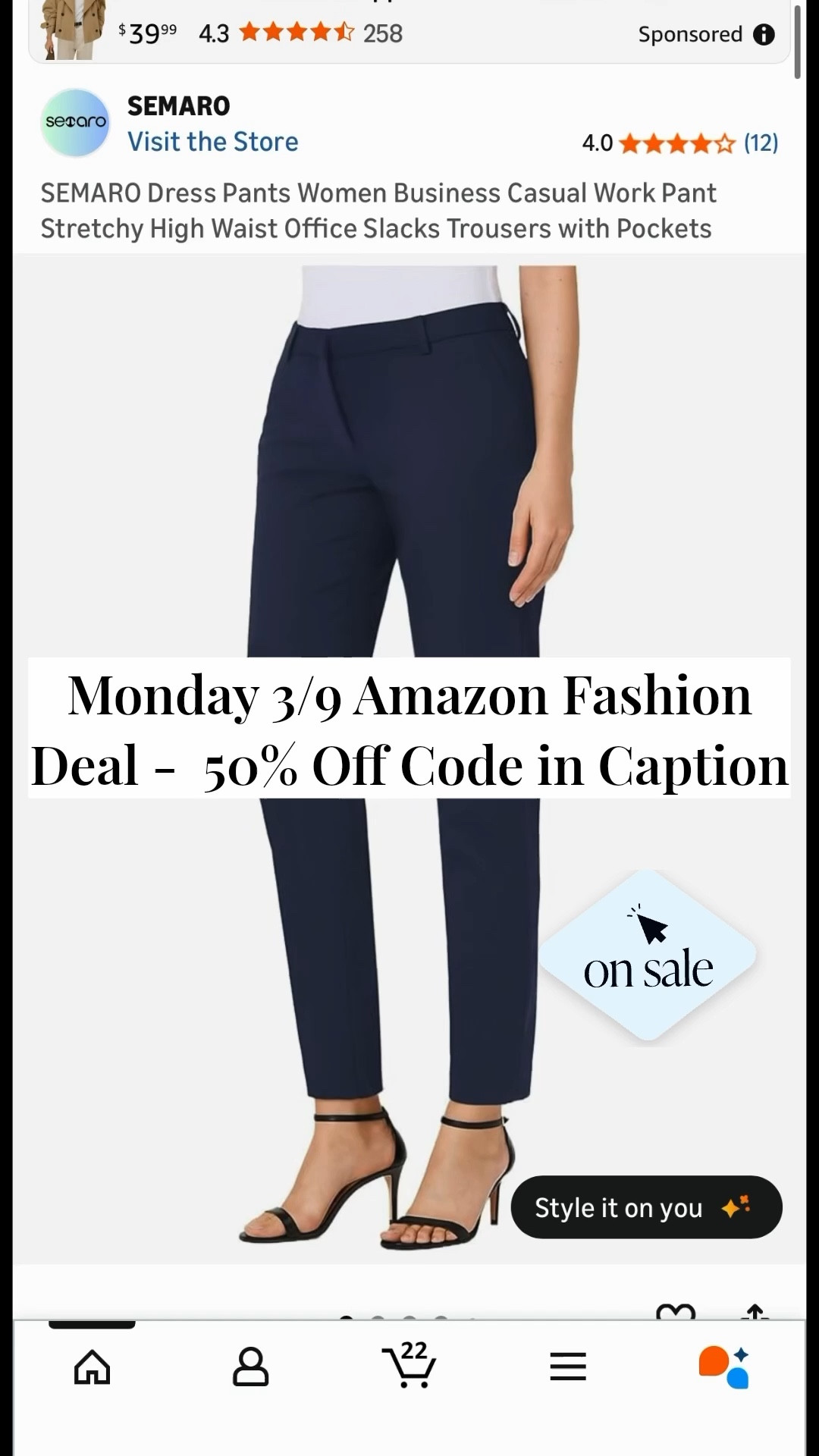 50% Off Code: SEMAC363

Classic tailored dress pants under $15 — these SEMARO women’s dress pants are a polished wardrobe staple that work beautifully for office outfits, travel looks, or classic chic everyday styling. A great affordable option if I want a clean, tailored pant to pair with blouses, blazers, or lightweight sweaters for a timeless capsule wardrobe.

Sale price $14.99 (Reg. $29.99)

Start: Mar 9, 2026 | End: Mar 15, 2026

#LTKSaleAlert #LTKStyleTip #LTKFindsUnder50 #LTKWorkwear LTK petite size xs yay 

#LTKWorkwear #LTKSaleAlert #LTKPetite