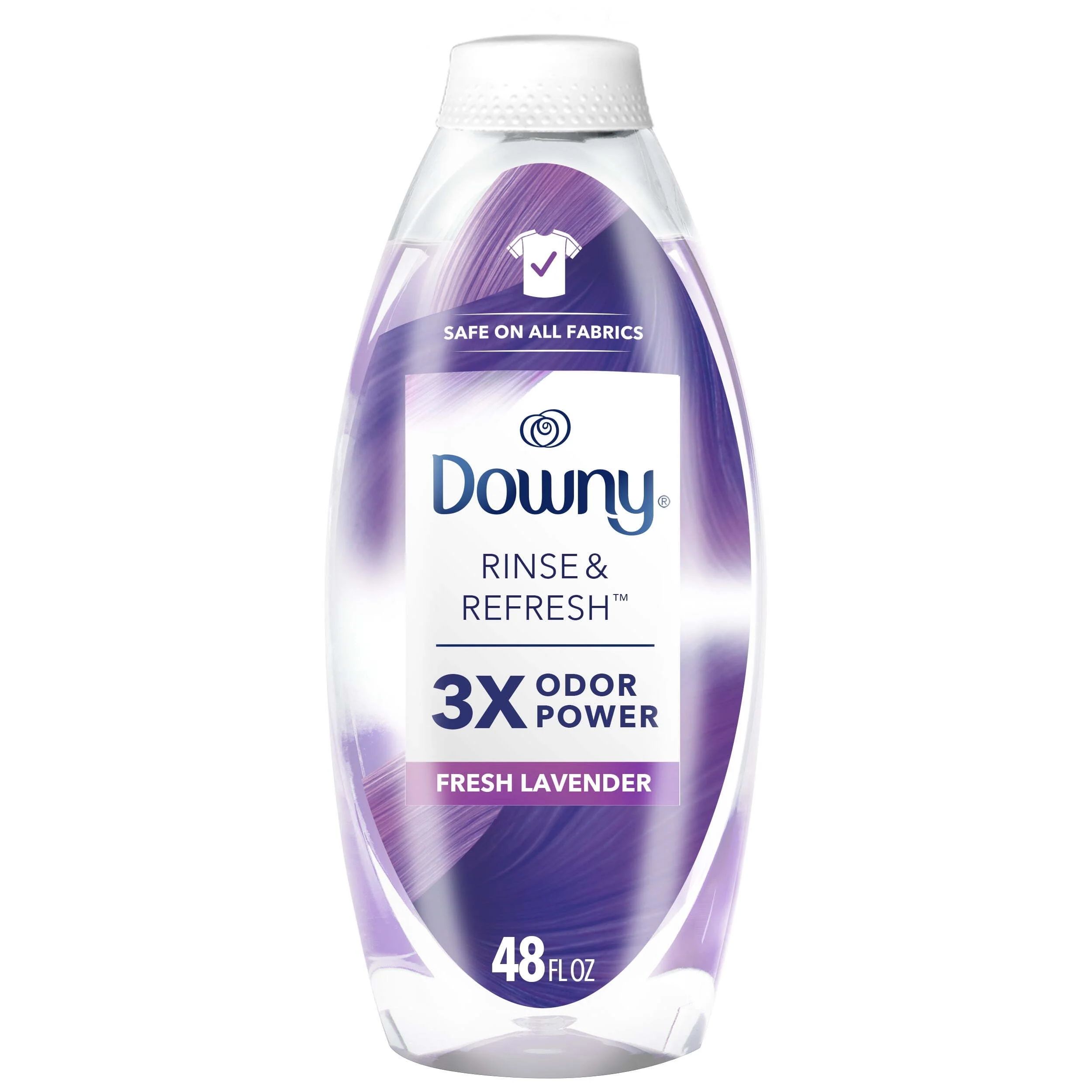 Downy Rinse & Refresh Liquid Laundry Odor Remover and Fabric Softener, Fresh Lavender, 48.00 fl o... | Walmart (US)