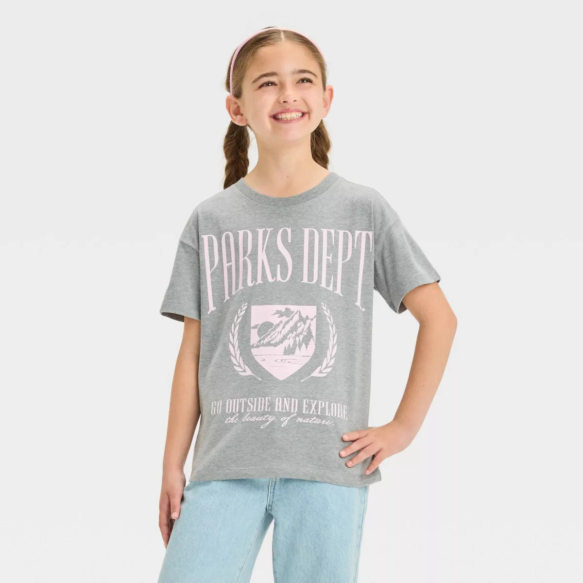 Girls' Short Sleeve Oversized Graphic T-Shirt - Cat & Jack™ | Target
