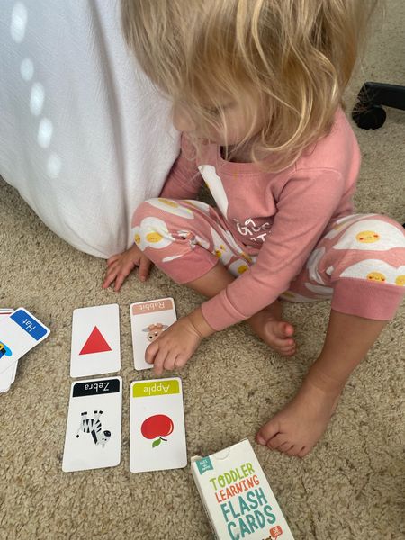 We’re a big fan of these toddler flash cards! Coco loves practicing shapes, colors, letters abs numbers with these! Under $15 and a great toddler game and activity.

#LTKfamily #LTKkids