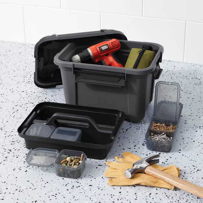 Latching Tool and Hardware Storage Box With Handle - Brightroom™ | Target