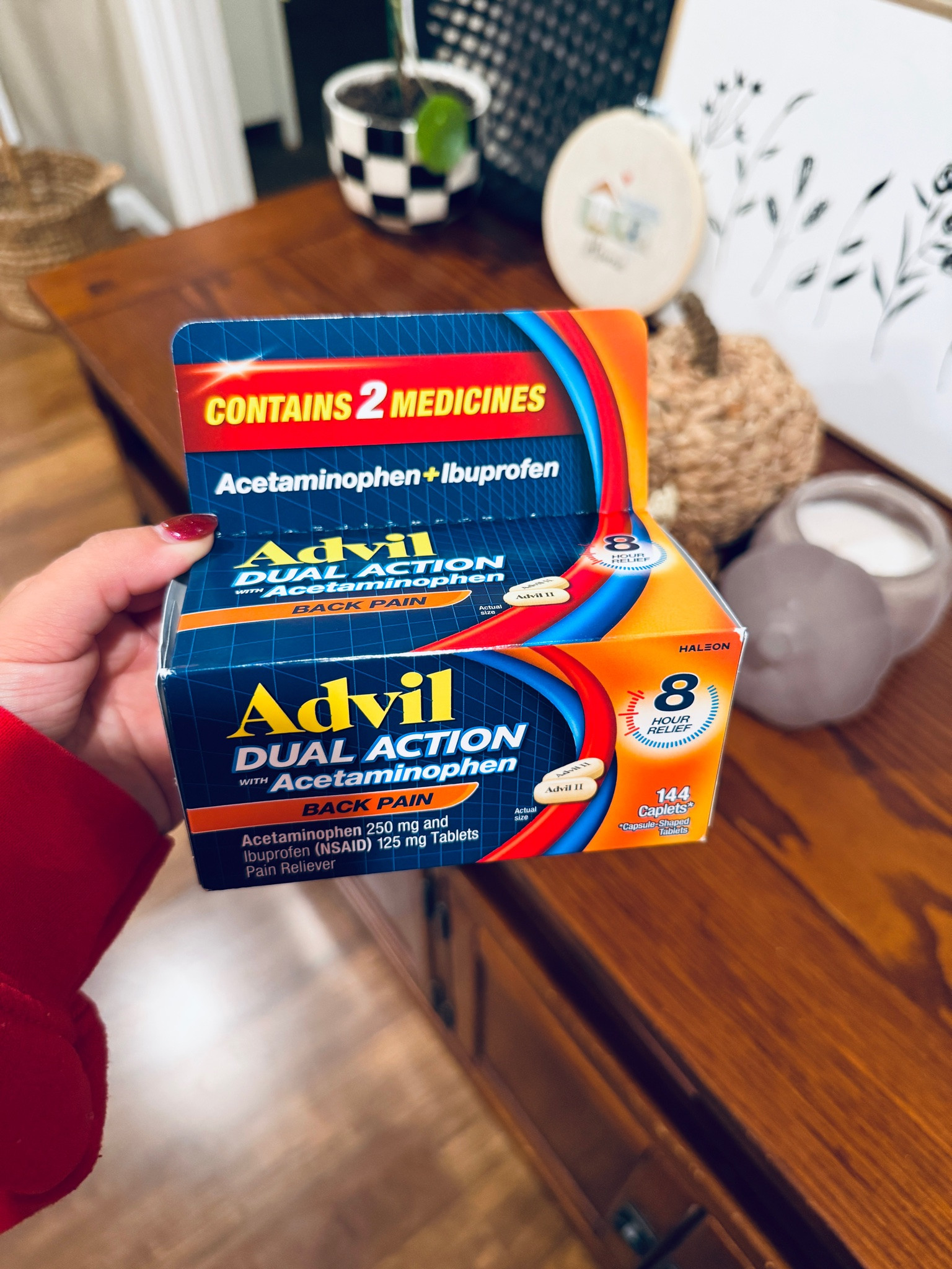 The second is this dual action pain reliever! No other medication (including excedrin migraine) works as good.