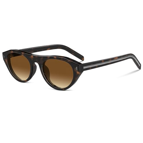 Retro Oval Sunglasses for Women Men Small Narrow 90s Vintage Round Shades UV400 Lightweight Desig... | Amazon (US)