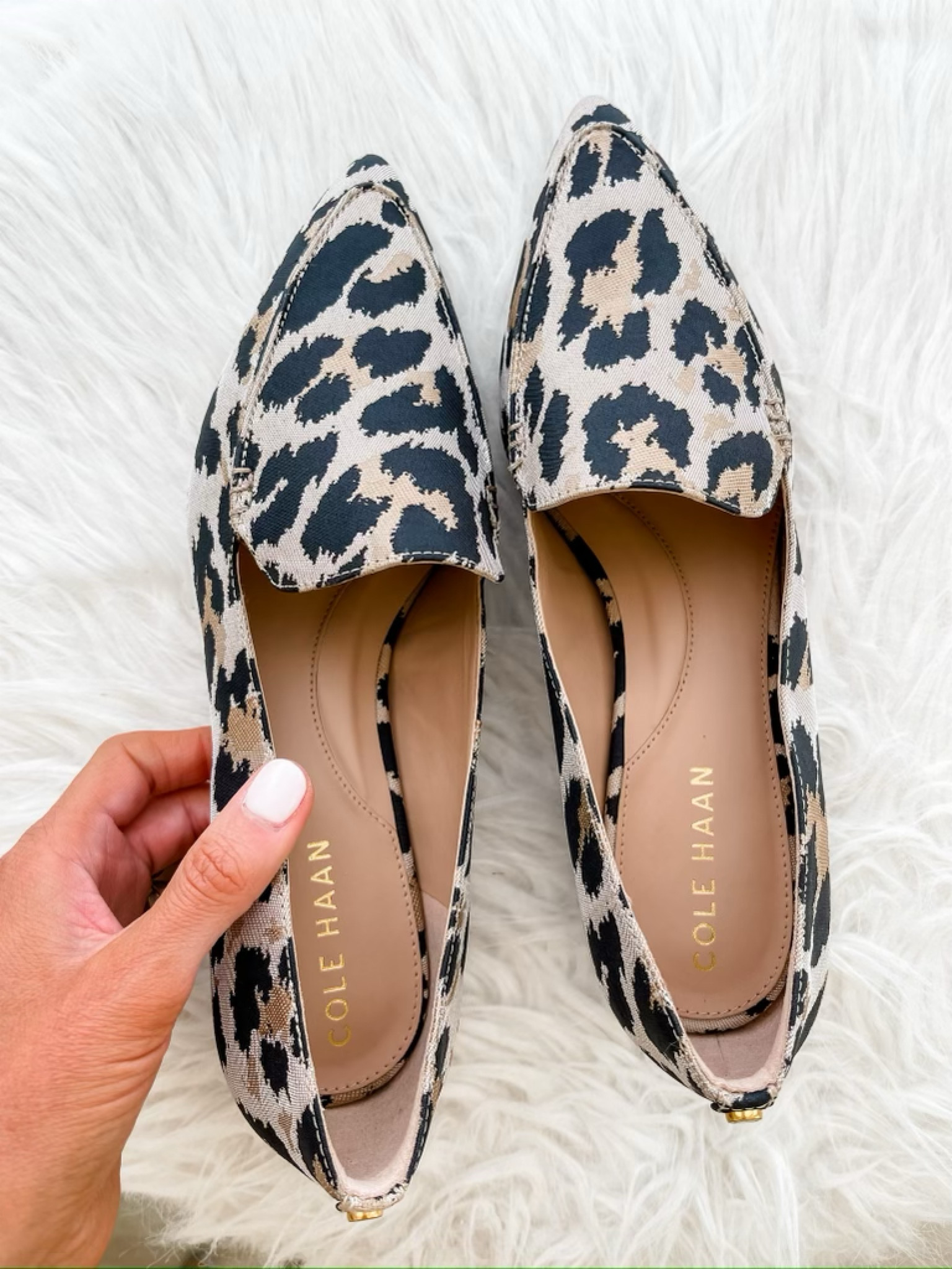 Cole haan store leopard flats