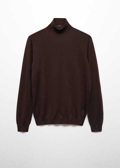 100% merino wool turtleneck sweater -  Men | Mango Man USA | MANGO (US)
