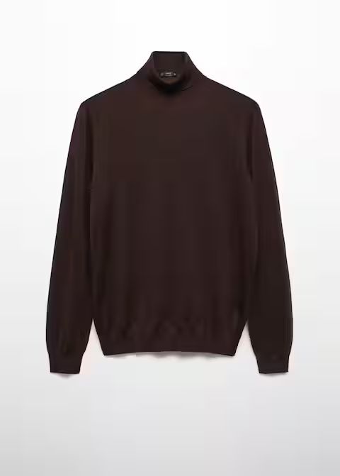 100% merino wool turtleneck sweater -  Men | Mango Man USA | MANGO (US)