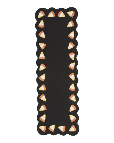 20x60 Scalloped Candy Corn Runner | TJ Maxx