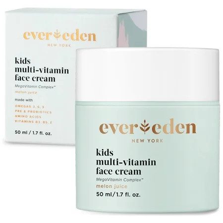 Evereden Kids Face Cream: Melon Juice 1.7 oz. | Plant Based and Natural Face Lotion | Clean and Non-Toxic Moisturizer | Multi-Vitamin Skin Care | Walmart (US)