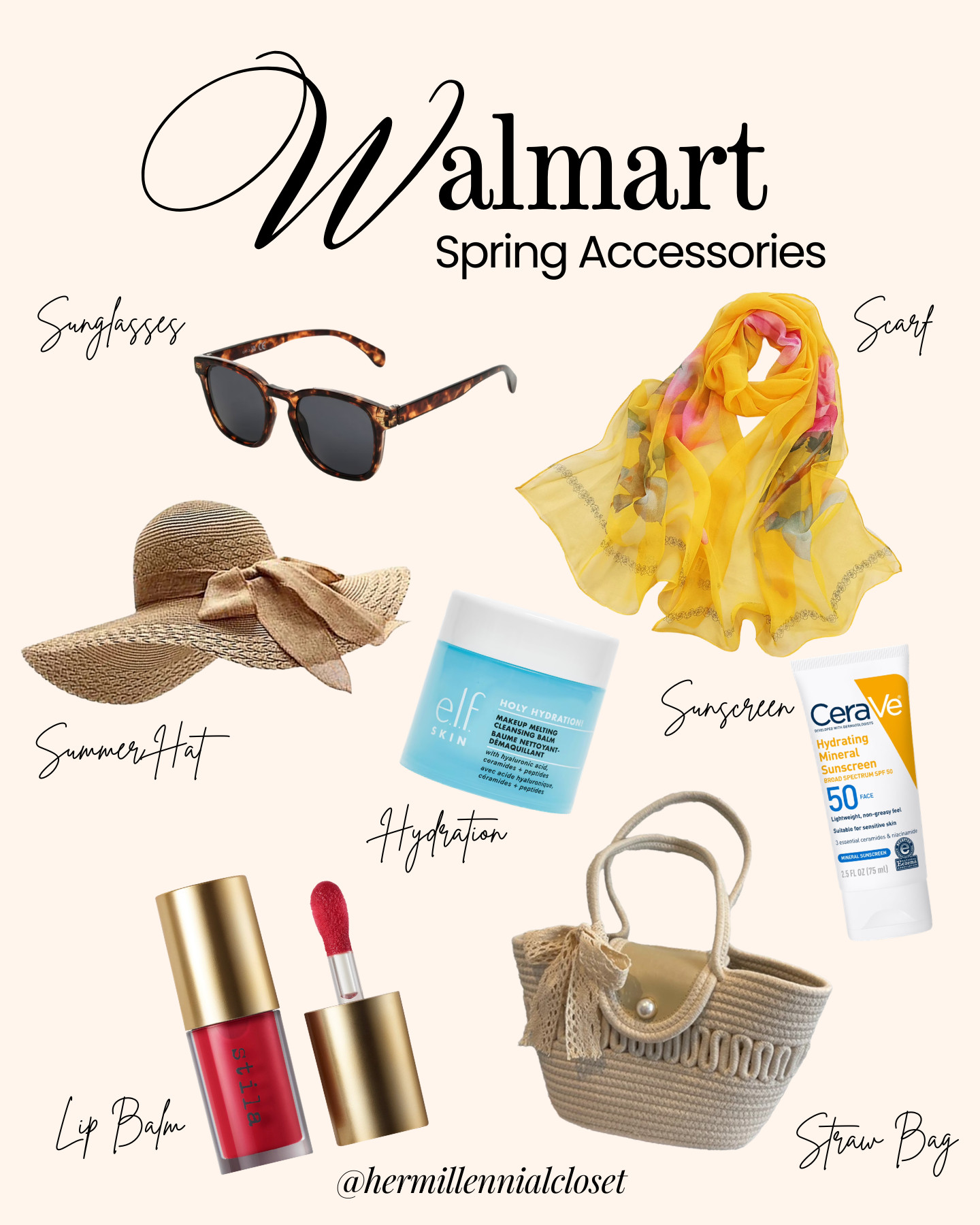 Walmart Spring Accessories ☀️

Your sunny-day essentials—shop the must-haves sis ✨ 

 #LTKselfcare #LTKSeasonal #LTKBeauty