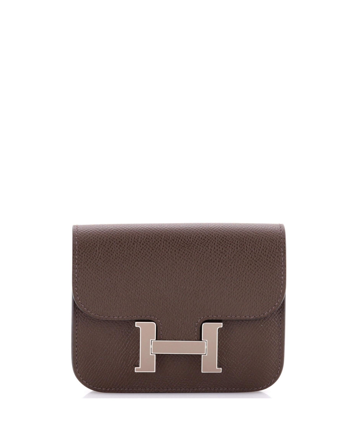 Pre-Owned Hermes Constance Slim Wallet Epsom - Brown | Macy's
