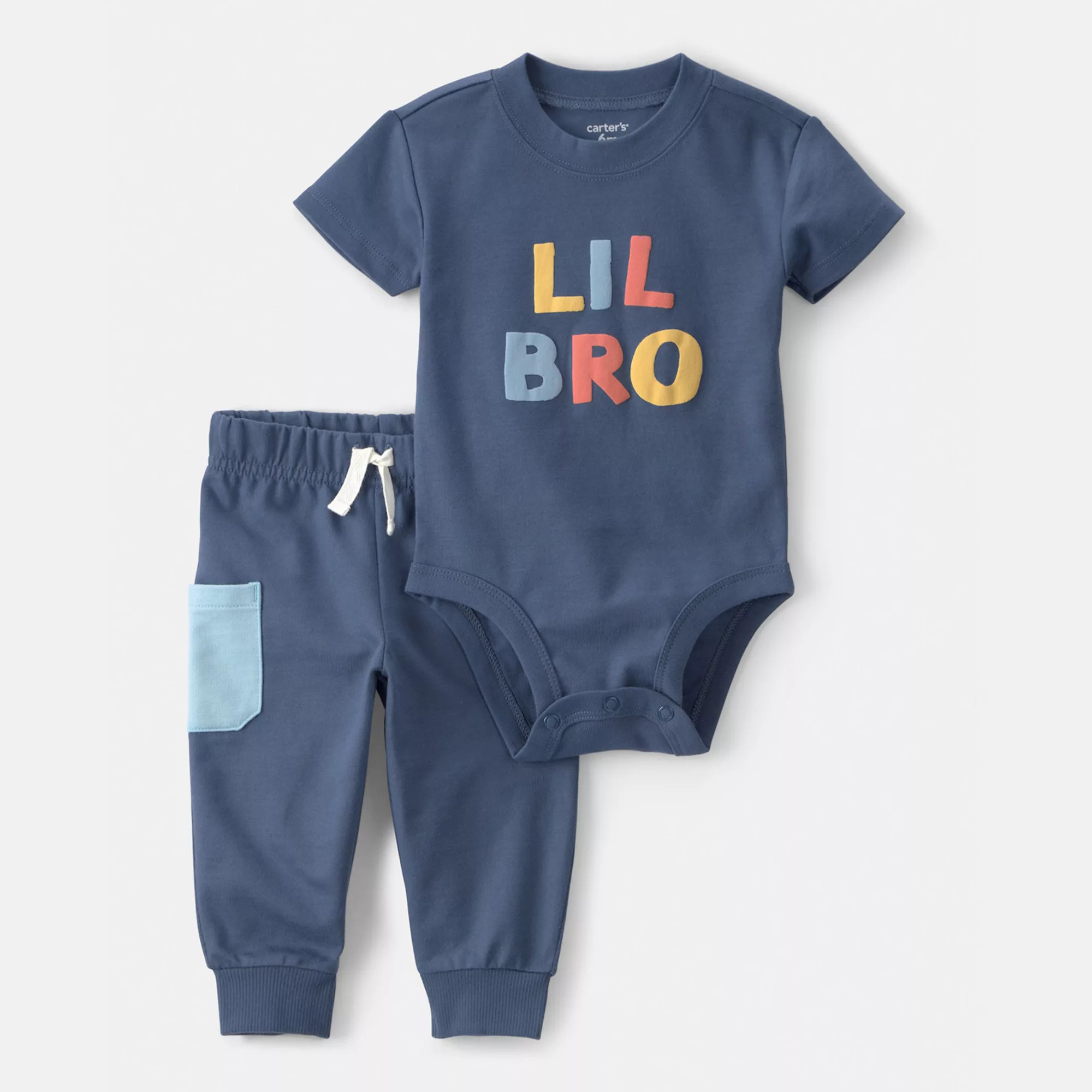 Baby Boy Carter's 2-pc. 'Lil Bro' Bodysuit & Pants Set | Kohl's