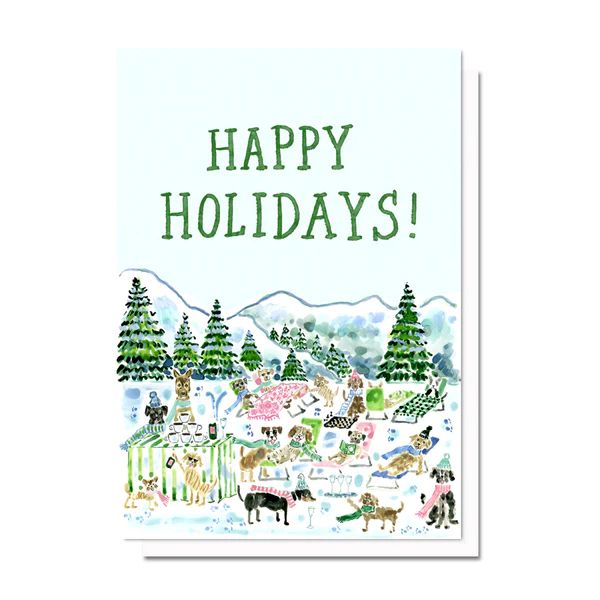 Holiday Ski Party Card | Evelyn Henson
