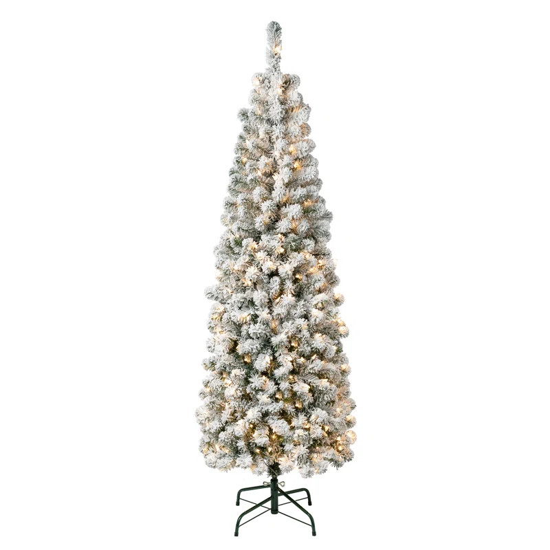 Lighted Artificial Pine Christmas Tree | Wayfair North America