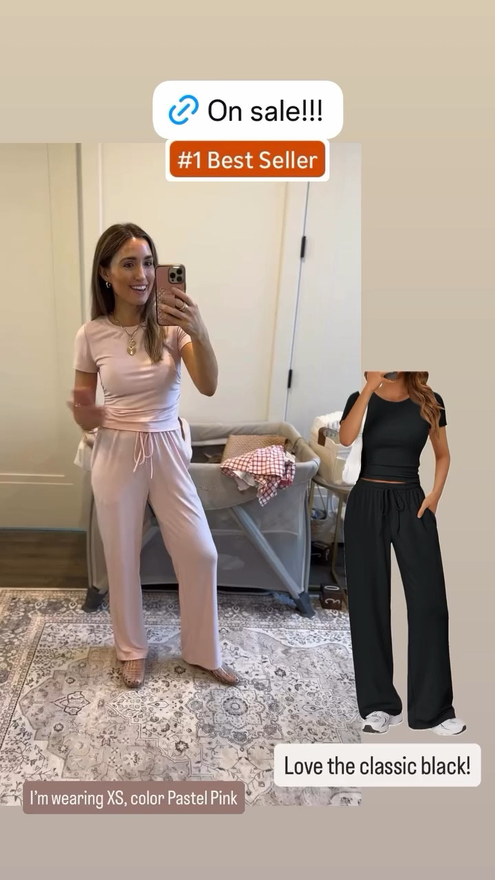 Must have 2 piece set on sale!! Amazon big spring sale! wearing XS, color Pastel Pink. Love the classic black too!!

#LTKSaleAlert #LTKootd #LTKgrwm