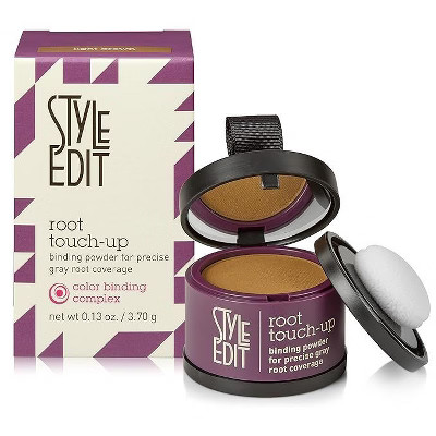 Style Edit Root Touch Up Powder for LIGHT BROWN Hair Gray Hair Cover-up Root Concealer for Grey, White Hair (0.13 oz tub) | Target