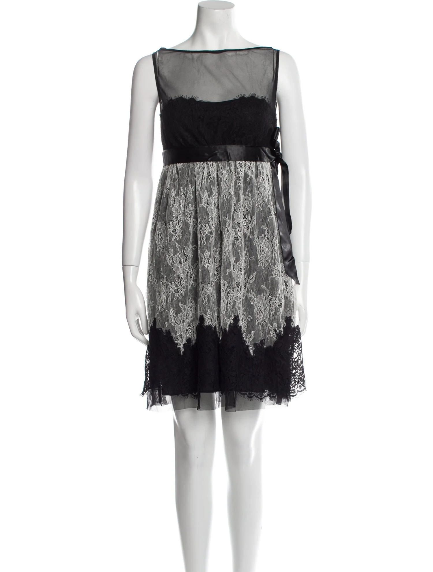 Lace Pattern Mini Dress | The RealReal