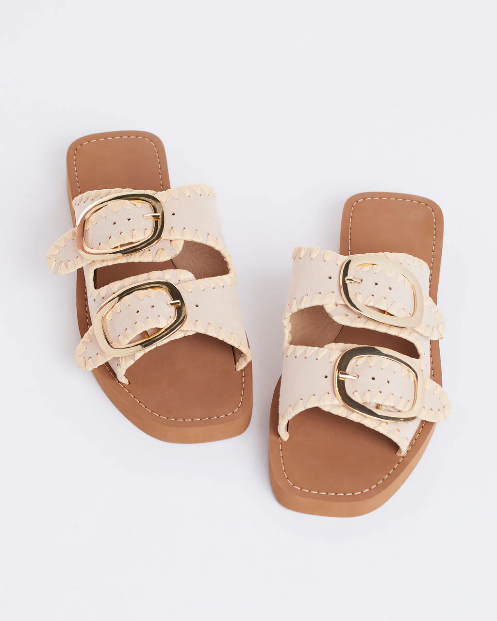 Rica Embroidered Flat Sandals | VICI