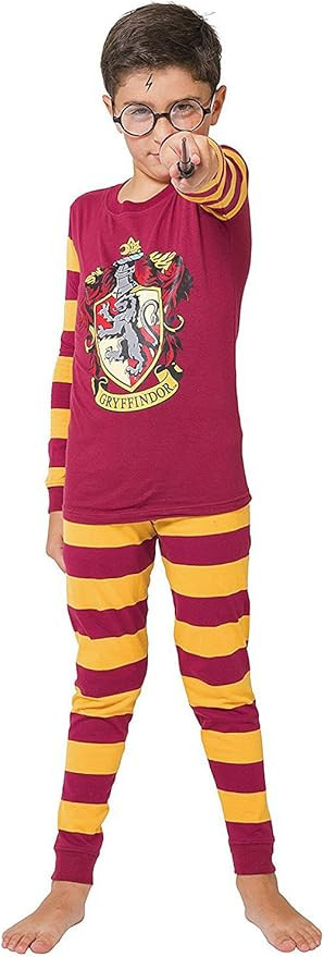 INTIMO Harry Potter Kids All Houses Crest Pajamas (Gryffindor, 4) | Amazon (US)