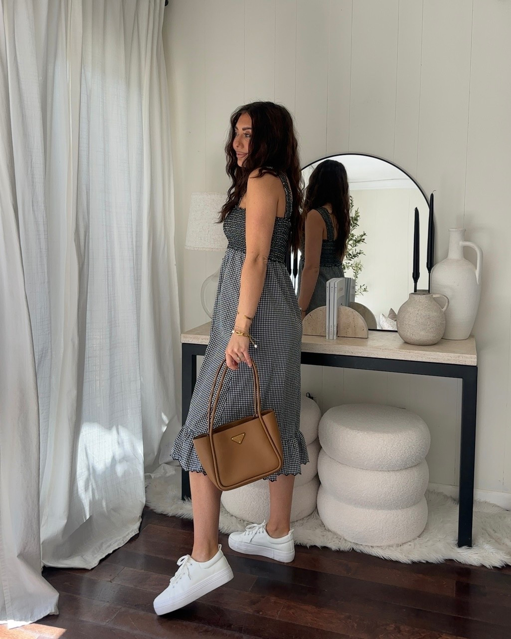 Summer and spring style. Loving this dress for everyday or vaca!! CODE: RTRXHRINGENBERG for 50% off RTR membership  @renttherunway 

Purse is @Vivrelle 

#LTKU #LTKootd