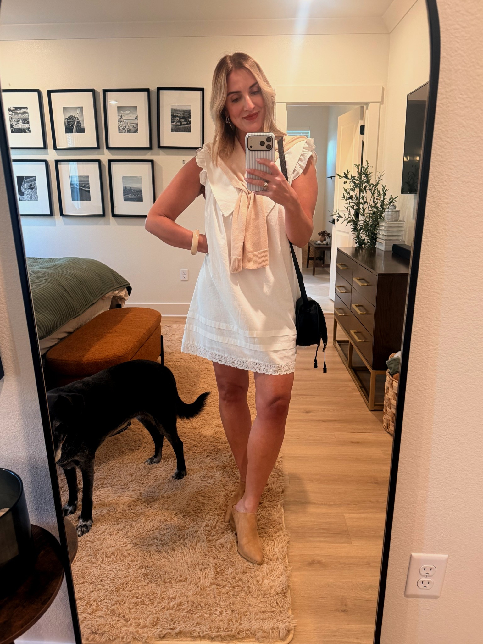 Everyone needs a white dress that you can dress up or down. The collar on this dress makes it extra girly. 