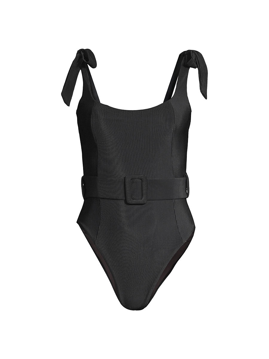 Women's Sydney Ribbed One-Piece Swimsuit - Black - Size XS | Saks Fifth Avenue