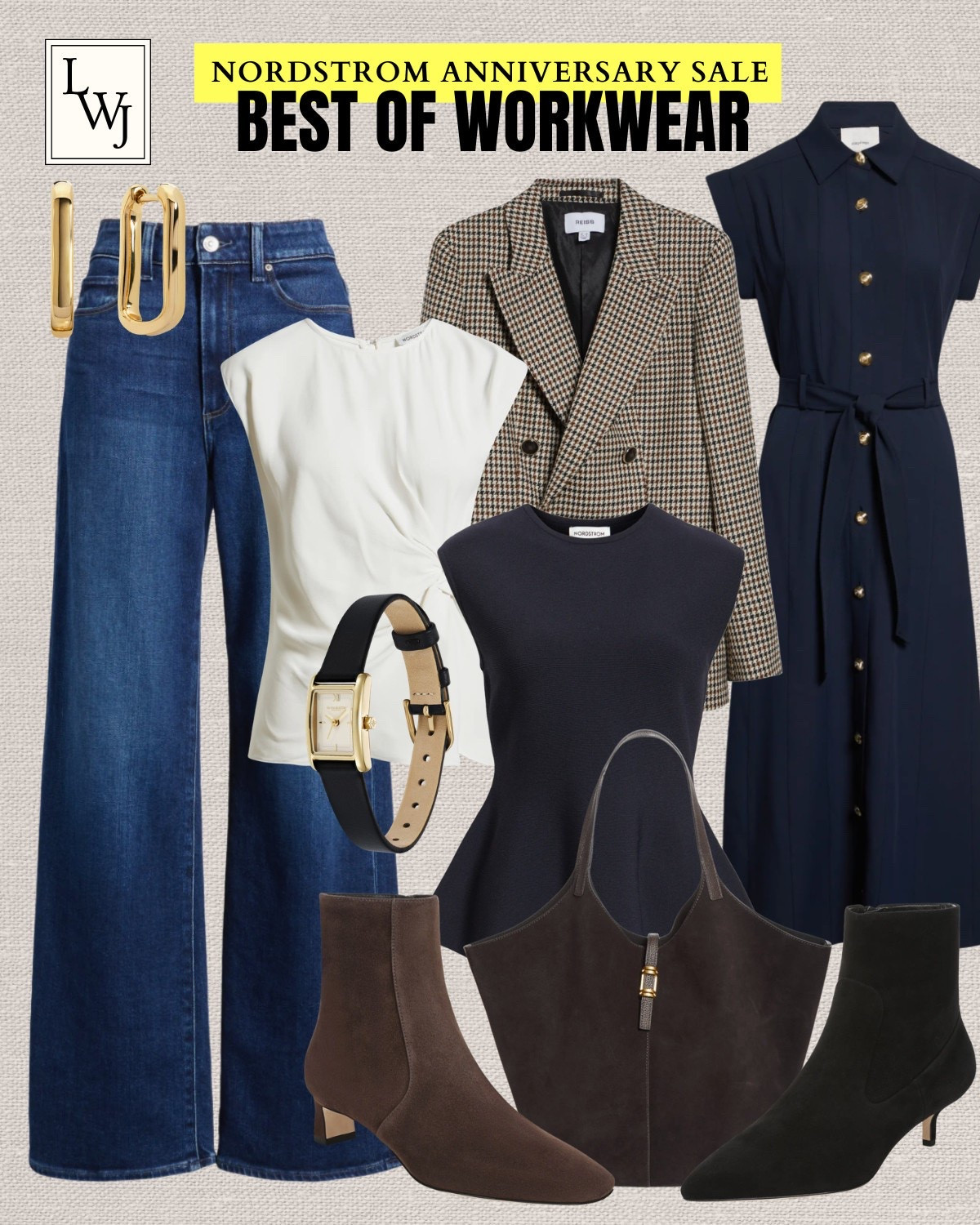 nordstrom anniversary sale workwear selects

*I find Nordstrom brand tops to run big, so size down 

Nsale / workwear / office outfits / designer jeans / wide leg jeans / Reiss blazer / peplum tops / work dresses / fall booties / suede tote bag

#LTKootd #LTKSaleAlert #LTKWorkwear