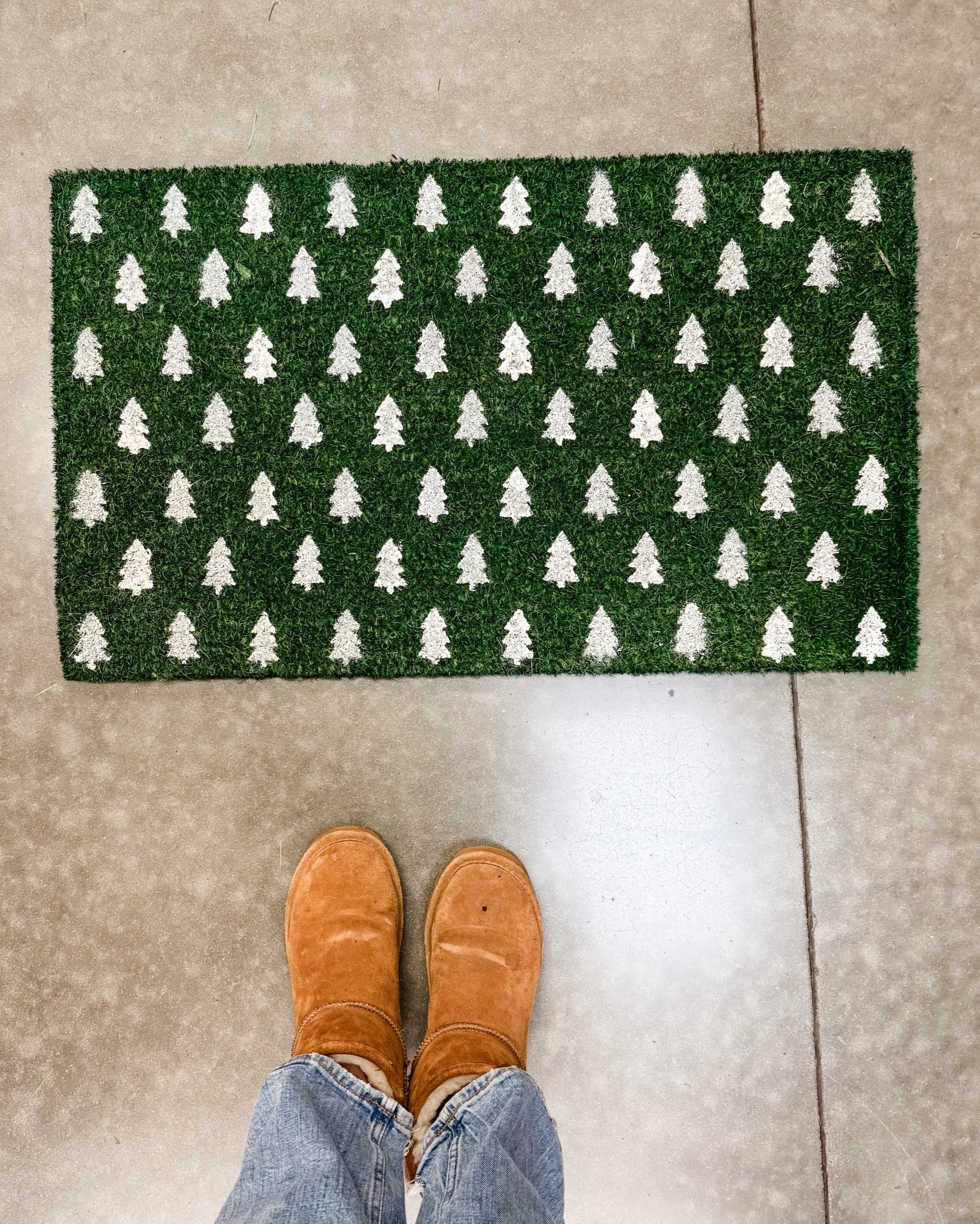 Add a little festive charm to the entryway with this adorable Christmas tree door mat! If you’re refreshing your Christmas decor this year, this is such an easy (and affordable!) way to make your space feel instantly festive. I love finding affordable holiday themed door mats that look cute without breaking the budget, and this one fits perfectly with the rest of my holiday home decor.

It pairs beautifully with classic Christmas decorations—think wreaths, garlands, and twinkle lights—making your front porch feel warm, welcoming, and ready for the season.

Linking my favorite holiday door mats below! 🎄


#LTKFindsUnder50 #LTKHoliday #LTKHome