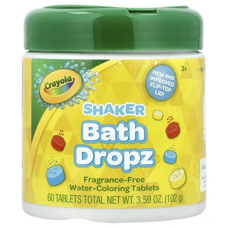 Crayola Bath Dropz Color, 60 Tablets, 3.59 OZ | Walmart (US)