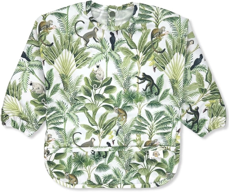 Bubba Bear Baby Bib with Sleeves, Long Sleeve Toddler Feeding Apron Bibs for Eating & Lead Weanin... | Amazon (US)