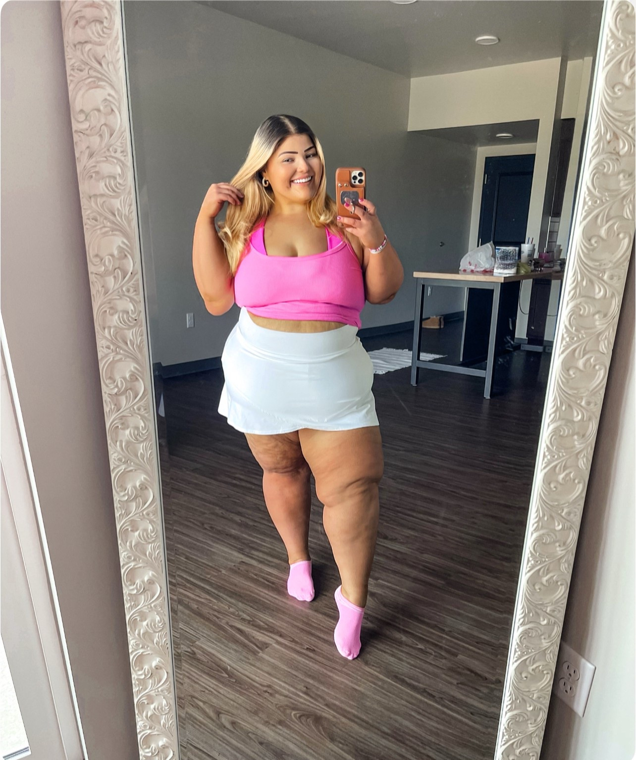 New White Skort ✨ I looooove it 🩷 will be living in skorts all Spring / Summer 😅

#LTKSeasonal #LTKSaleAlert #LTKPlusSize