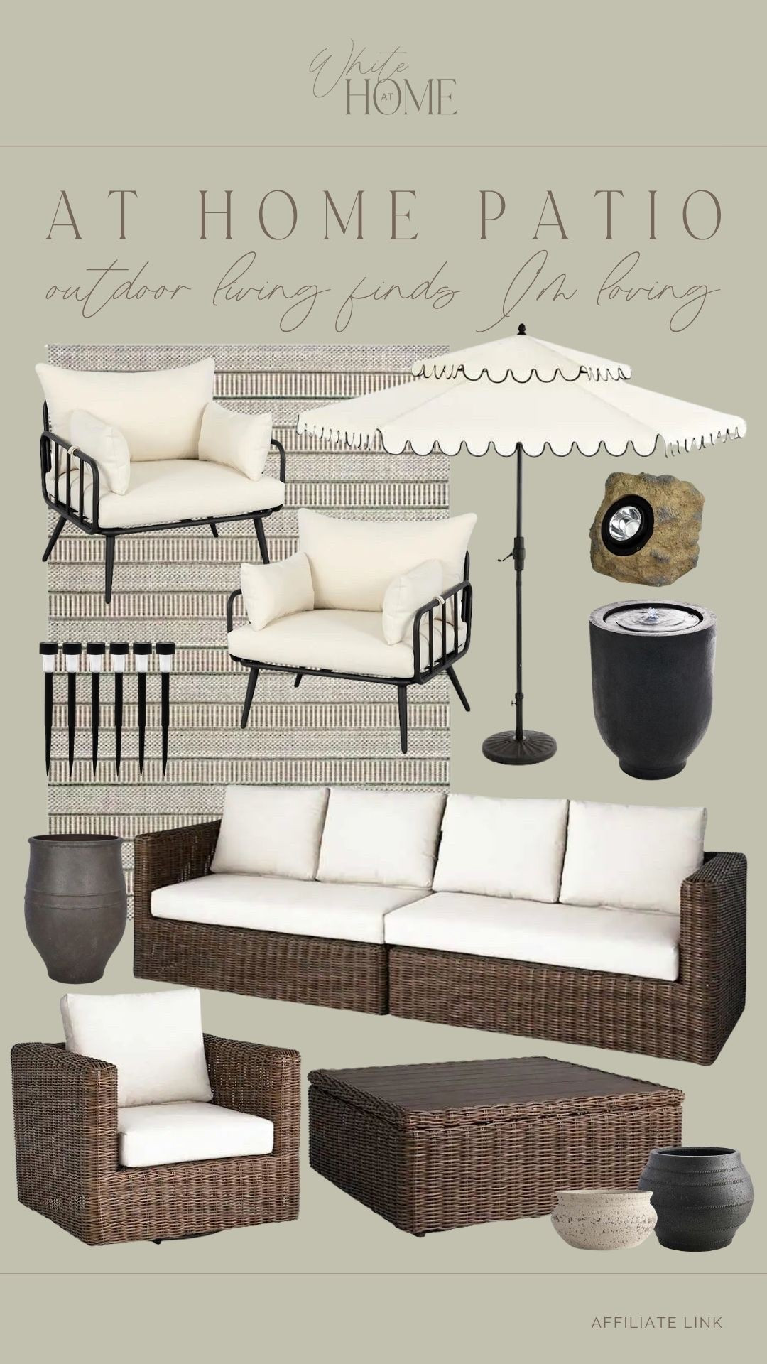 Affordable outdoor living finds and favorites from At Home! The prettiest designer-inspired finds that are cozy, timeless, and affordable.

#LTKSeasonal