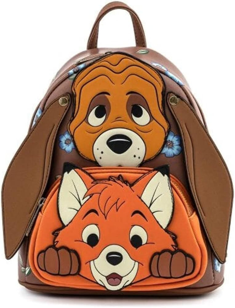 Loungefly Disney Fox and Hound Todd and Cooper Cosplay Womens Double Strap Shoulder Bag Purse | Amazon (US)