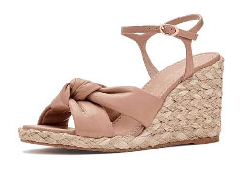 Stuart Weitzman Womens Soplaya Espadrille Wedge Adobe 7.5 Medium | Amazon (US)