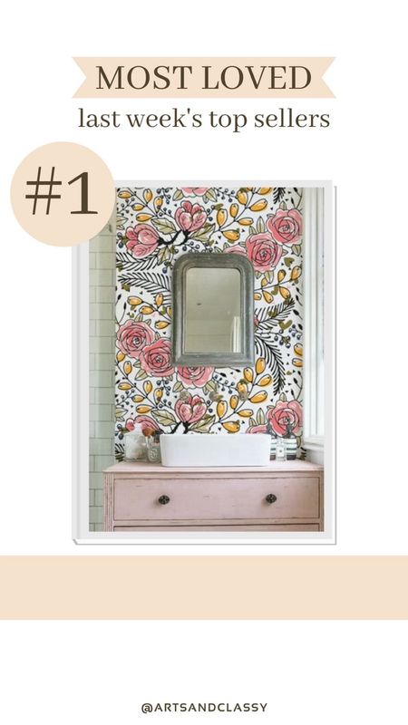 This floral wallpaper is this weeks best seller! It’s so cute and dainty. I love how it’s removable so it’s renter friendly too! Perfect for your new DIY project.

#LTKSeasonal #LTKhome