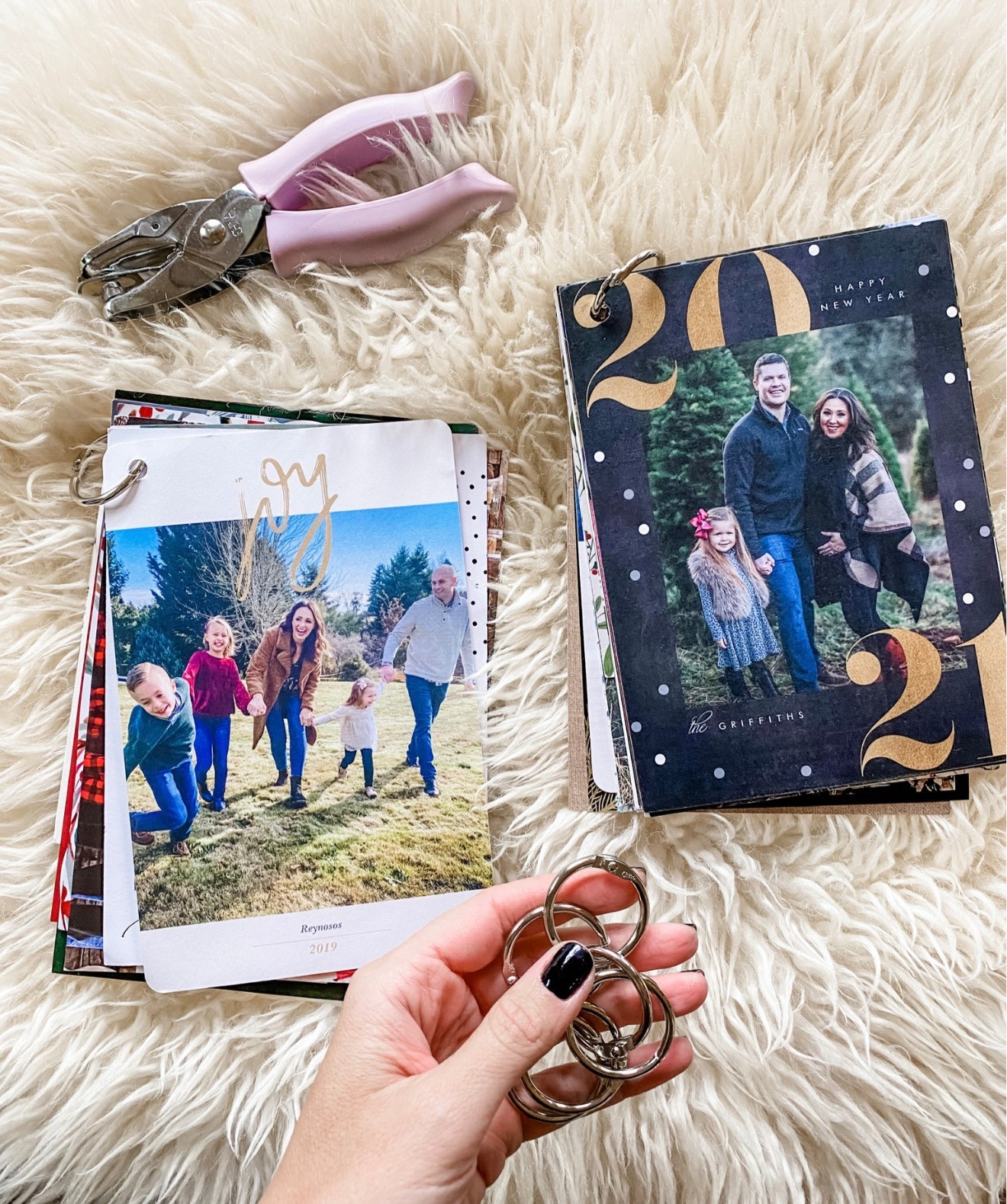 Perfect and easy way to organize the Christmas cards you receive 🎄 

Just use a hole punch to put a hole in the corner of each card and then insert a metal key ring to keep the current year organized together. Makes a great keepsake to look back on!

#LTKFindsUnder50 #LTKHoliday #LTKSeasonal
