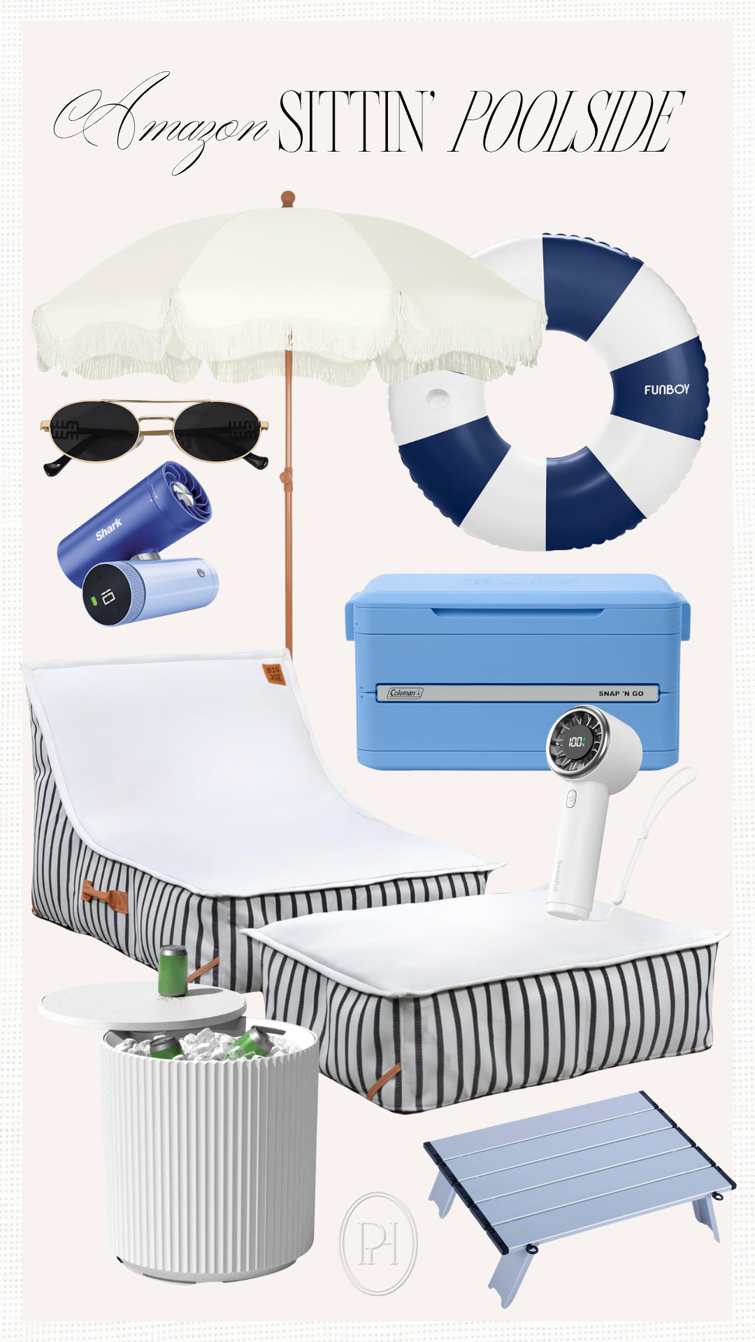 Amazon finds for when you're sitting poolside!

Pool float, pool chair, sunglasses, beach umbrella, patio umbrella, fringed umbrella, portable fan, handheld fan, portable table, cooler table, collapsable cooler, beach day, lake day, swim essentials 

 #LTKSeasonal #LTKHome #LTKSwim